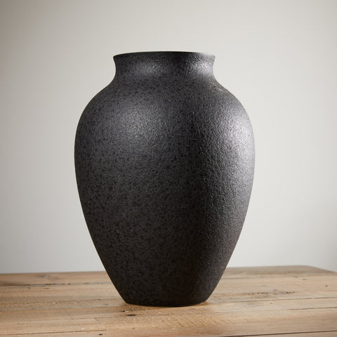 Black Large Olpe Vase