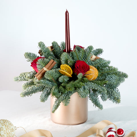 Luxury Rose Gold Candle Arrangement