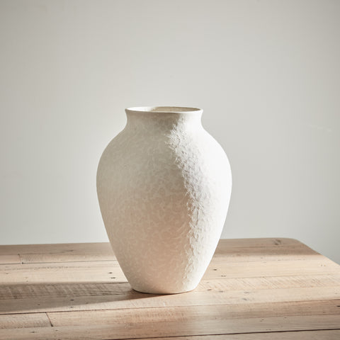 White Olpe Vase