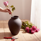 Black Large Olpe Vase